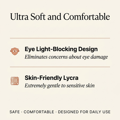 Ultra soft and comfortable — Eye light-blocking design, skin-friendly Lycra